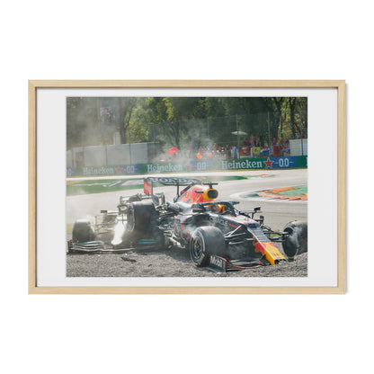 Max Verstappen & Lewis Hamilton Monza T1 Crash